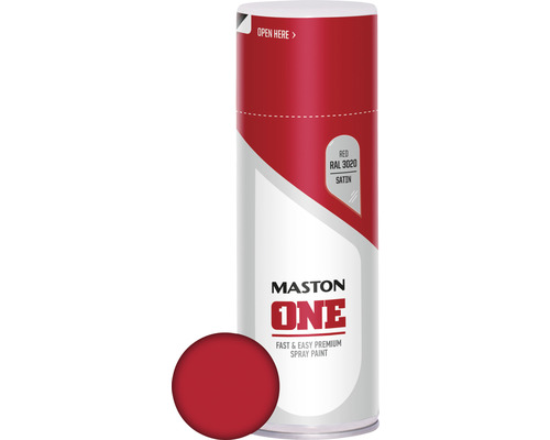 Lac spray Maston ONE roșu satinat 400 ml