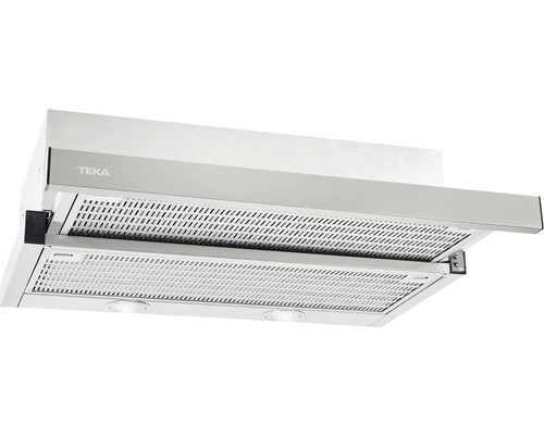 Hotă încorporabilă telescopică Teka CNL 6415 INOX 60 cm, 2 trepte putere + 1 Turbo, free outlet 393 mc/h, 69 dB, inox