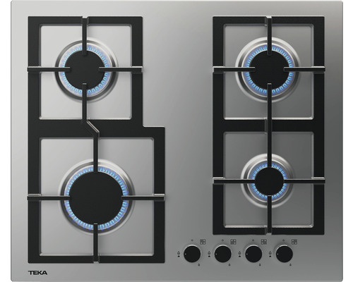 Plită pe gaz TEKA cu patru arzătoare în funcțiune