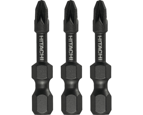 Biți de impact cruce HiKOKI 1/4" PZ1 38mm, 3 bucăți Trei biți pentru șurubelniță Hitachi