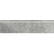 Placă treaptă Stonemood Silver rectificată 119,7x29,7 cm-thumb-0