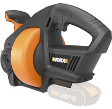 Logo Worx pe o suflantă de frunze cu acumulator