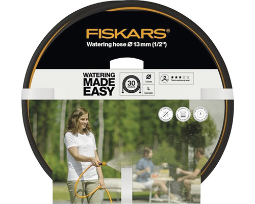 Furtun de udare Fiskars, diametru 13 milimetri, lungime 30 metri