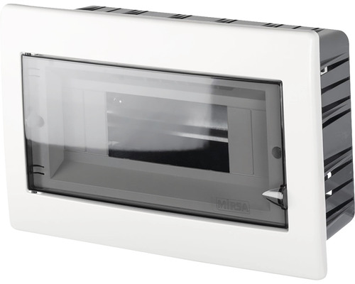 Tablou distribuție electrică Mirsa Elektrik 9 module IP40, montaj îngropat Distribuitor încastrat cu ușă transparentă