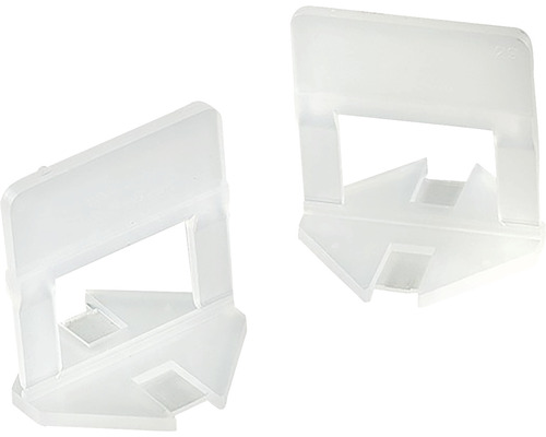 Distanțiere de nivel pentru plăci ceramice Mondelin 3 mm, pachet 100 bucăți Doi distanțieri din plastic pentru sistemul de nivelare a plăcilor