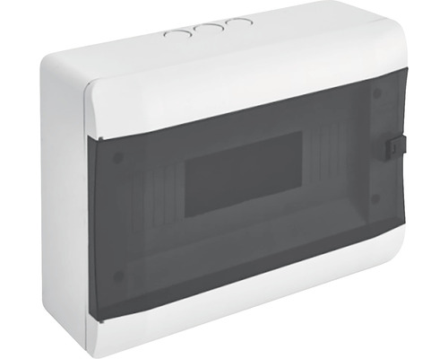 Tablou distribuție electrică Mirsa Elektrik 12 module IP40, montaj aparent Cutie de distribuție mică aparentă cu ușă transparentă