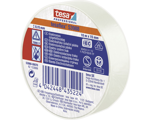 Bandă izolatoare Tesa Tesaflex 53988, 10 m x 15 mm