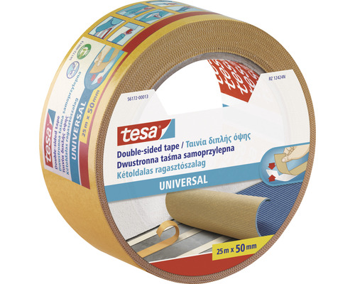 Tesa bandă adezivă dublu adezivă Universal 25 mm x 50 mm