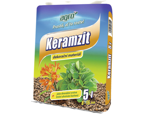 Pachet cu argilă expandată ca material decorativ și strat de drenaj, 5 litri