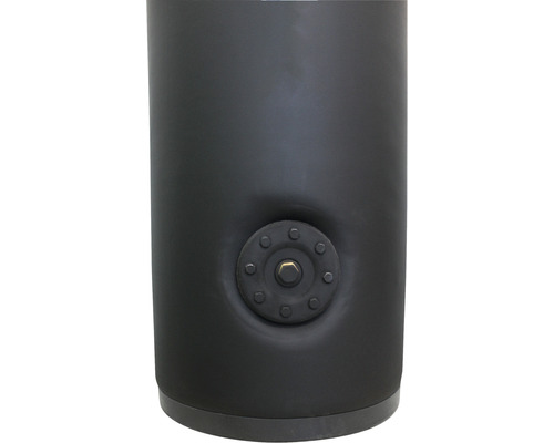 Boiler de apă caldă negru cu flanșă