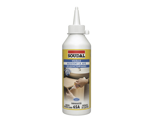 Adeziv SOUDAL 65A pentru lemn rezistent la apă clasa D3 750 ml