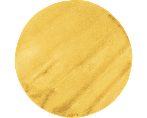 Covor rotund Romantic galben-auriu Ø 80 cm-0