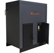 Cazan / Centrală termică pe peleți Fornello Eco Energy 40 kW, echipată cu automatizare, pompă, afișaj digital, arzător fontă, buncăr integrat 100 kg, 128x119x80 cm-thumb-6