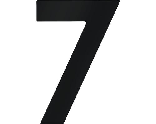 Număr casă „7” pentru poartă/ușă, oțel inoxidabil negru