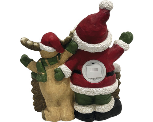 Decorațiune de Crăciun cu figurină Moș Crăciun și ren