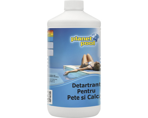 Detartrant pentru pete și calcar piscină 1 l Planet Pool Soluție de curățare pentru îndepărtarea depunerilor de calcar