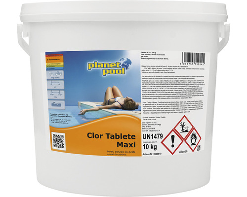Tablete clor Maxi Planet Pool 200 g-10 kg