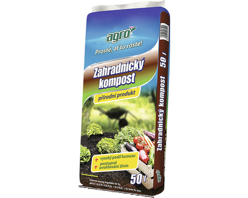 Sac de pământ de grădină cu inscripția Agro și mențiunea ingredientelor naturale