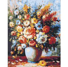 Pictură pe numere Luxurious bouquet in a vase 40x50 cm