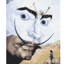 Pictură intitulată Piața de sclavi cu dispariția bustului lui Voltaire