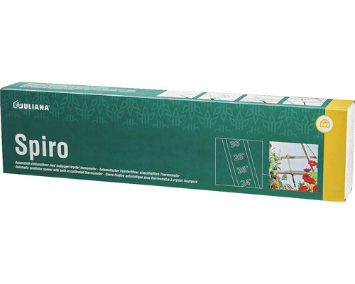 Juliana Spiro deschizător automat de ferestre cu termometru încorporat într-un ambalaj verde