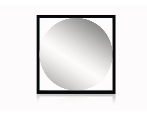 Oglindă pătrată cu sticlă de oglindă rotundă