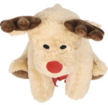 Răpciugă de pluș cu nas roșu și coarne