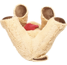 Jucărie de pluș de jos cu material roșu