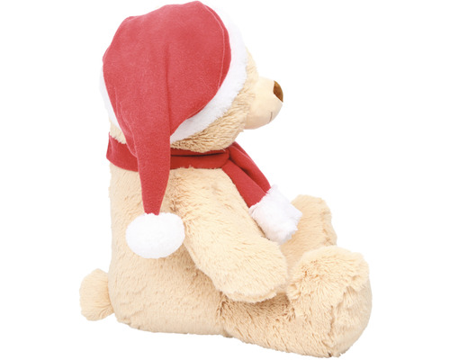 Ursuleț de pluș cu căciulă și fular de Crăciun