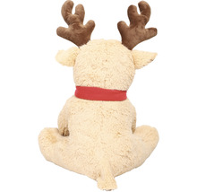 Răsfăț moale ren cu coarne și eșarfă, vedere din spate