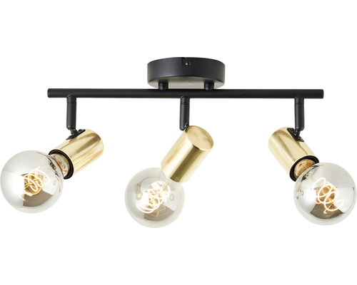 Lumină de plafon cu trei lămpi, din metal