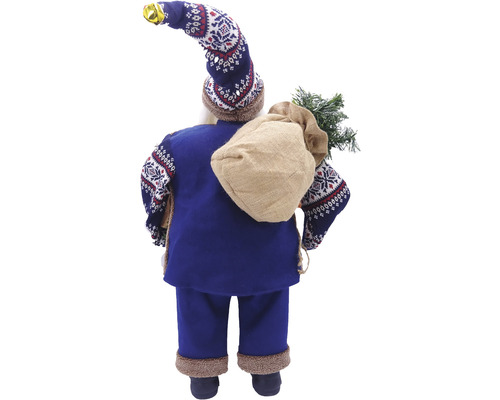 Moș Crăciun decorativ cu sac și brad de Crăciun