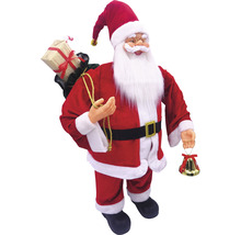 Moș Crăciun decorativ cu cadouri și clopoțel