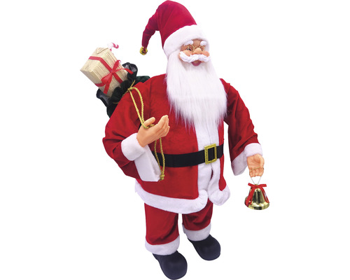 Moș Crăciun decorativ cu cadouri și clopoțel