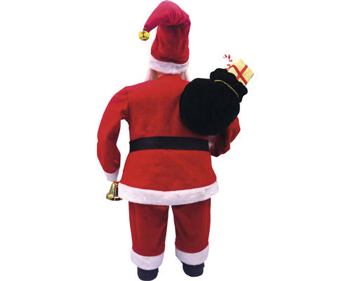 Figurina Moș Crăciun cu sacul de cadouri din spate