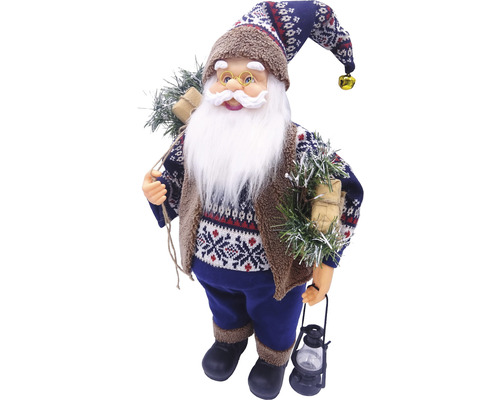 Moș Crăciun decorativ cu cadouri și lanternă