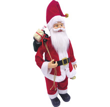 Moș Crăciun decorativ cu sac de cadouri