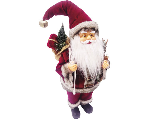 Figurina Moș Crăciun cu sac și brad