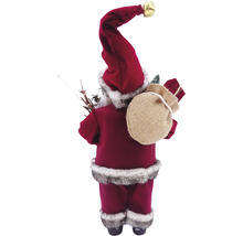 Moș Crăciun decorativ cu sac și brad de Crăciun