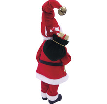 Figurină decorativă Moș Crăciun cu sac de cadouri