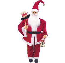 Moș Crăciun decorativ cu sac de cadouri și clopoțel