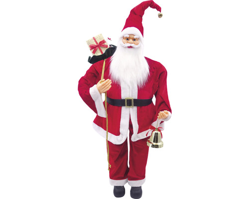 Moș Crăciun decorativ cu sac de cadouri și clopoțel