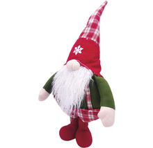 Gnom decorativ de Crăciun cu căciulă și barbă