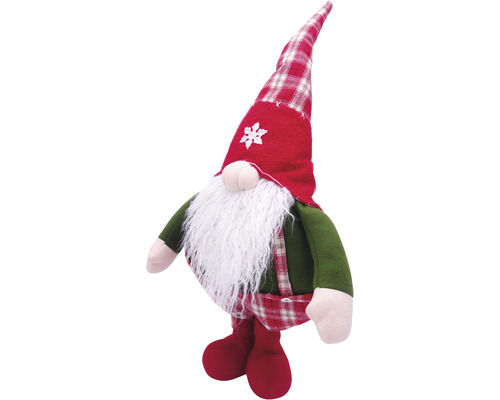 Gnom decorativ de Crăciun cu căciulă și barbă