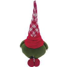 Spiriduș decorativ de Crăciun cu căciulă în carouri