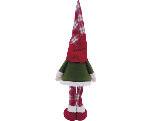 Spiriduș decorativ de Crăciun cu pălărie și picioare în carouri, ca decorațiune de Crăciun.