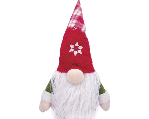 Spiriduș de Crăciun cu căciulă și barbă