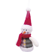 Ornament de pom de Crăciun om de zăpadă cu pălărie și fular