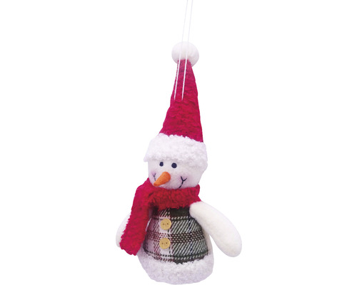 Ornament de pom de Crăciun om de zăpadă cu pălărie și fular