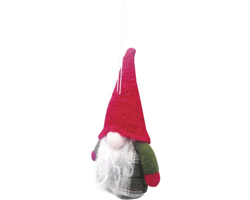 Gnom decorativ cu căciulă roșie de agățat